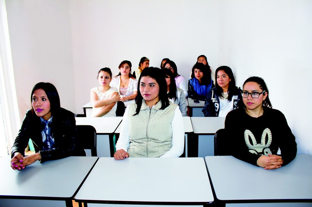 Students studying in UK university.